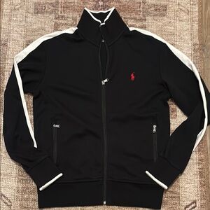 Polo Ralph Lauren Black Jacket with Red Logo